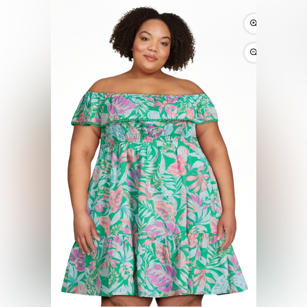 Terra & Sky Plus Size Off The Shoulder Dress size 4X - Picture 1 of 12